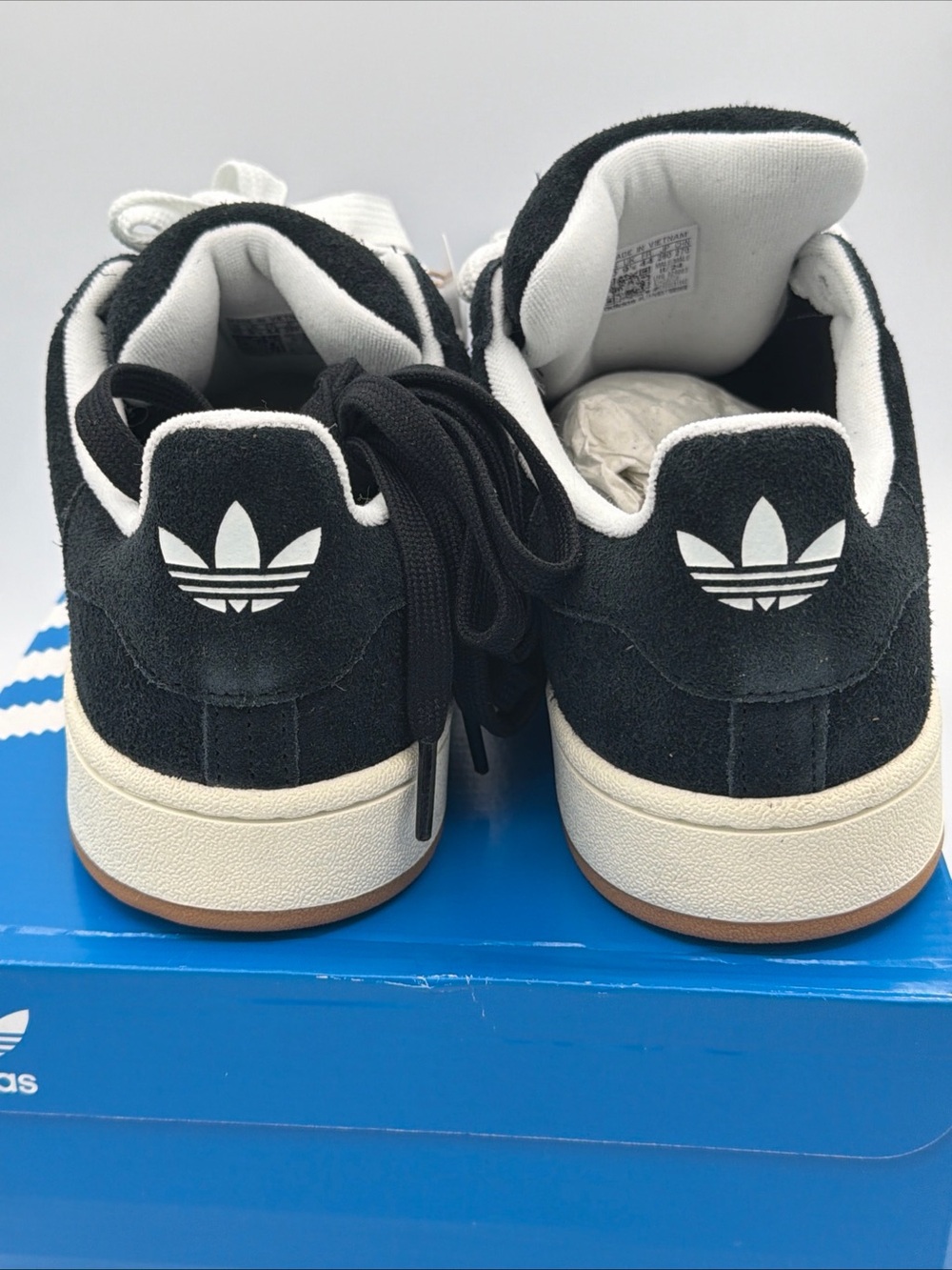 adidas Campus Black White Gum Men’s Sneakers - Picture 6 of 6
